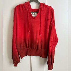 Kimes Ranch Ombré Monterey Dipped Hoodie Sweatshirt Garment Dyed Crop Western